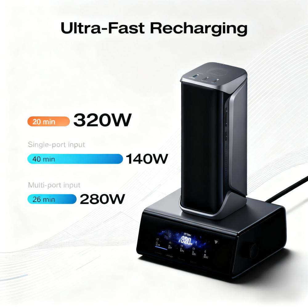 300W Portable Power Station with Ultra-Fast Charging