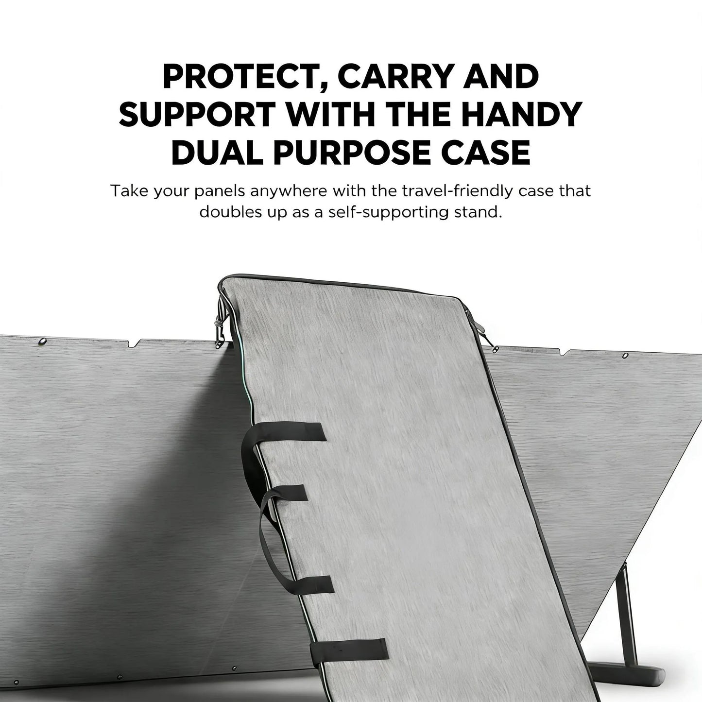 Portable 400W Solar Charger, Foldable Design with Stand, IP68 All-Weather Proof for Power Anywhere.