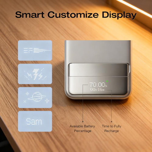 Magnetic Portable Power Bank with Smart Custom Display