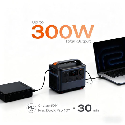 300W Portable Power Station with Ultra-Fast Charging