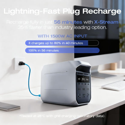 Portable Power Station DELTA 3 Plus, Solar Generator (Solar Panel Optional), 1000W Solar Input, Electric Generator with UPS, 1024Wh LFP Battery for Home Backup, Camping & RV