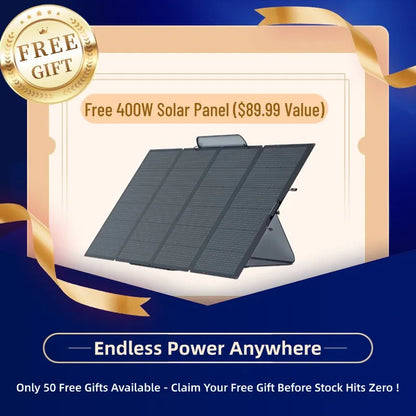 Massive Capacity + Solar Power = Unlimited Energy Anywhere! (Now Only $159!)
