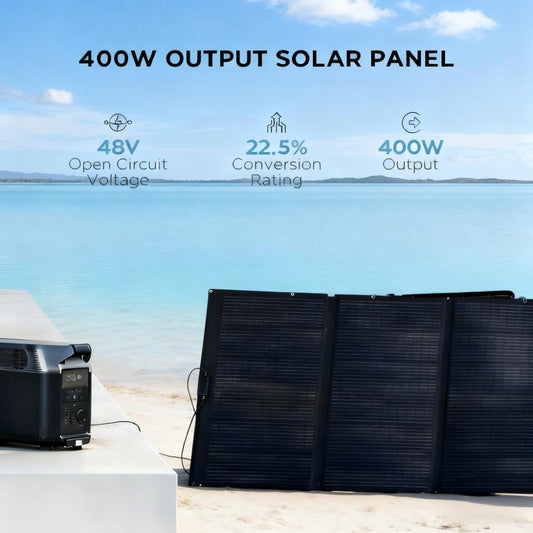 400W Portable Solar Panel with IP68 Weatherproof Design