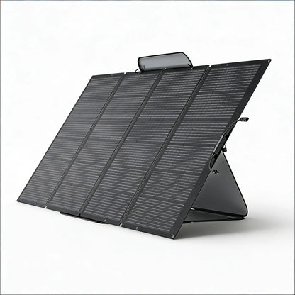 Portable 400W Solar Charger, Foldable Design with Stand, IP68 All-Weather Proof for Power Anywhere.